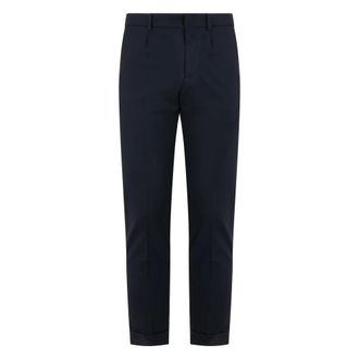 Moorer Heren, Broeken, Blauw, Maat: XS Wol