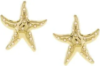 Olivia Welles Dancing Starfish Earrings in Gold /White at Nordstrom Rack