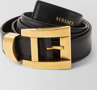 Versace adjustable calf leather belt refined design