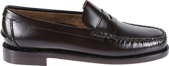 Sebago Brown Classic Dan Calf Leather Loafers
