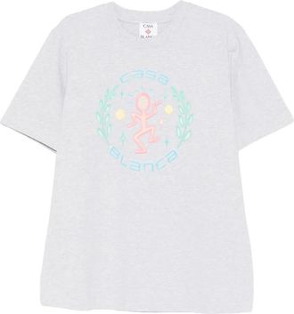 Casablanca T-shirt met print - Grijs