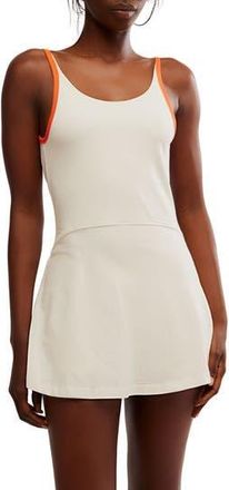 Free People FP Movement Hot Shot Stretch Cotton Skortsie in White at Nordstrom Rack, Size Medium