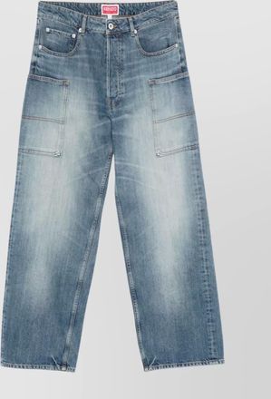 Kenzo straight leg trousers with belt loops