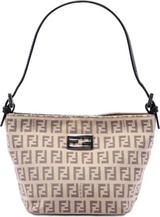 Fendi Pre-owned Fendi Zucchino Canvas Handbag Ladies 4F1NFZK8UXTJ2WYT