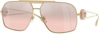 Versace VE2269 10027E Gold/Light Pink Mirror Gradient Silver