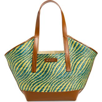 Marni Small Waves Tote in 00V44 Garden Green at Nordstrom