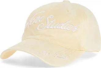 Acne Studios Carliy Venice Embroidered Logo Adjustable Baseball Cap in Oat Beige at Nordstrom