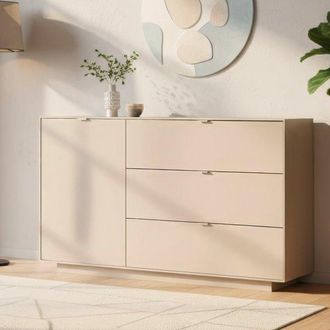 Calicosy Madia Sivas51a Con Anta E 3 Cassetti Colore Cashmere 160 Cm