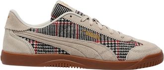 Puma Mens Club 5V5 Lux Plaid Lace Up Sneakers Shoes Casual - Beige, Beige, 8.5