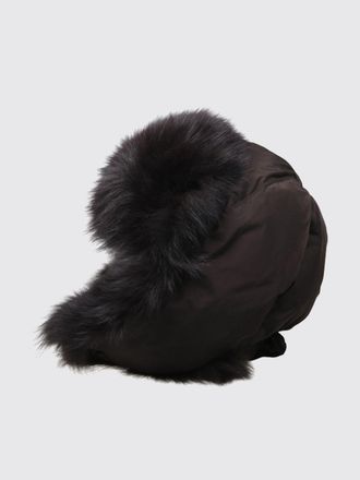 Yves Salomon Hat Woman color Brown