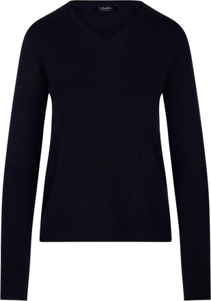 Max Mara Maglione con scollo a V - Blu