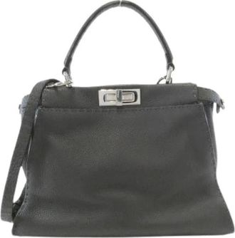 Fendi Pre-owned Handbags, female, Black, Size: ONE SIZE Pre-owned Vintage Handbag