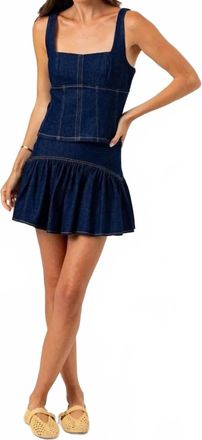 Sundays Vanna Tank In Dark Denim