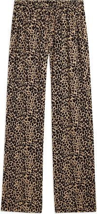 Freddy Pantaloni wide leg in viscosa fantasia animalier