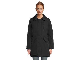 Michael Kors Down Jacket w/ Faux Fur Collar M826556B74 Womens Coat Admiral : LG, Polyester