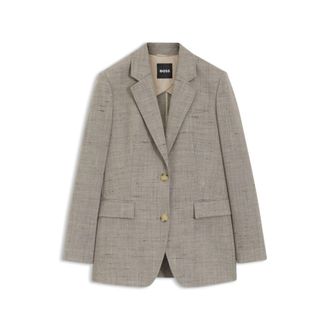 BOSS Regular-fit blazer in a wool blend