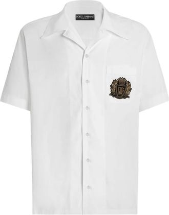 Dolce & Gabbana T-shirt con applicazione logo - Bianco