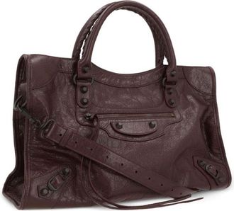 Balenciaga Womens Handbag Le City Bag Bordeaux Lambskin Handbags Hand