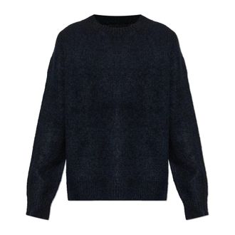 AllSaints Round-neck Knitwear, male, Blue, Size: S Coby Sweater