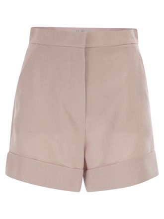 Max Mara Mxmcelebre Shorts aus Wolle, Mohair und Seidencanvas
