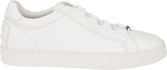 Tod's Lage leren sneakers - Heren - Sneakers - Wit - 39 EU - Leer - Schoenen