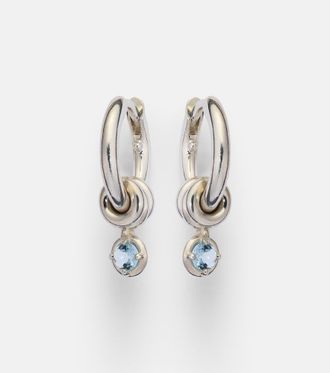 Spinelli Kilcollin Orecchini Zahra Micro in argento sterling con zaffiro