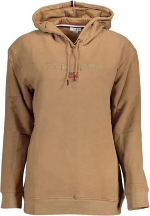 U.S.Polo Association Hooded Sweatshirt - Dames - Hoodies - Bruin - XL - Katoen - Hoodies & sweatvesten