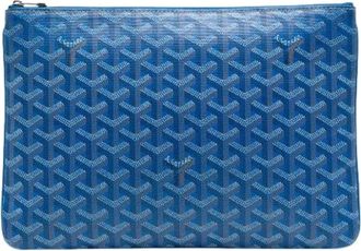 Goyard Pre-owned Clutches, female, Blue, Size: ONE SIZE Pre-owned Vintage Canvas Clutch