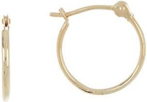 Candela Jewelry 14K Yellow Gold 13mm Small Tube Hoop Earrings at Nordstrom Rack