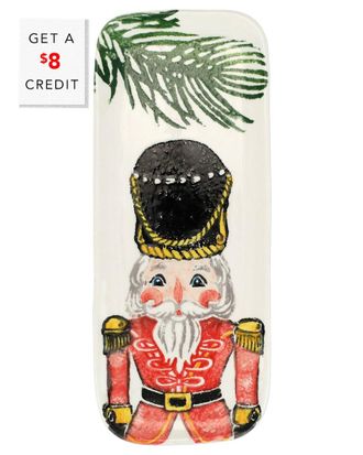 Vietri Vietri Nutcrackers Narrow Rectangular Tray With $9 Credit