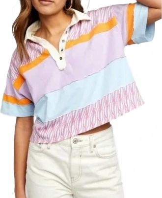 Free People Bella Tee In Retro Combo
