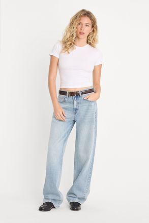 Good American Womens Good 90s Jeans | Indigo, Size 22 Plus | Good American by Khlo&Egrave; Kardashian