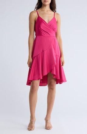 Hutch Sleeveless Tie Back Wrap Dress in Fuchsia at Nordstrom Rack, Size Medium