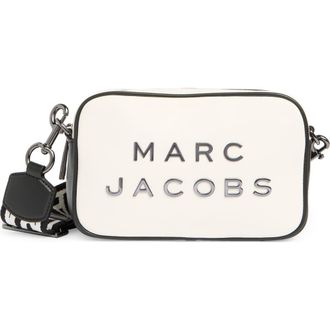 Marc Jacobs Logo Two-Tone Leather Camera Bag in Black/White at Nordstrom Rack