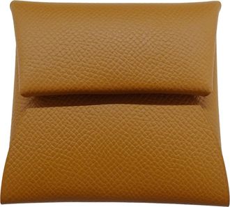 Herm&egrave;s Brown Epsom Leather Coin Purse/Coin Case (Pre-Owned)