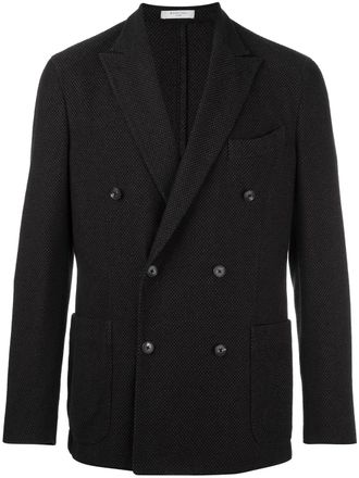 Boglioli double breasted coat - Black