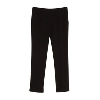 Twinset Slim Fit Broeken - Dames - Broeken - Zwart - Maat: XL Viscose