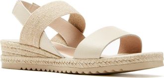 La Canadienne Rowena City Dry Waterproof Espadrille Sandal in Milk Pebble at Nordstrom, Size 8