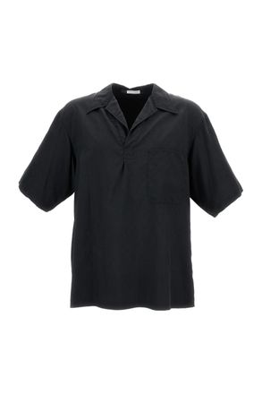 Kaptain Sunshine Silk Short-Sleeve Shirt with V-Neck