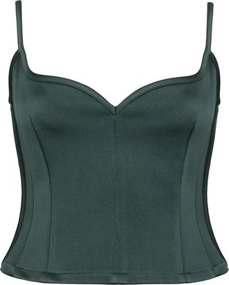 Paris Georgia Top in stile corsetto - Verde