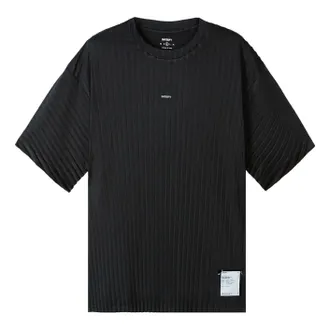 SATISFY Auralite Pleated T-Shirt Black 11043-00001-SA