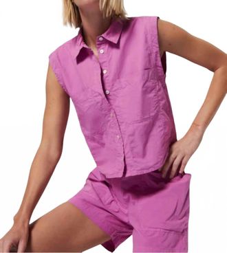 Nation Ltd Rylee Patch Pocket Shirt In Rosebud