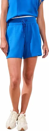 Tribal Techno Lux Pull-On Short Contrast Detail In Turkishsea