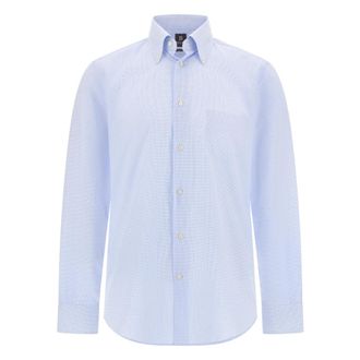 Boggi Milano Heren, Overhemden, Blauw, Maat: L Katoen