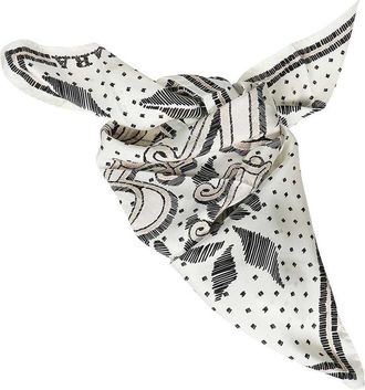 Max Mara Printed Silk Scarf