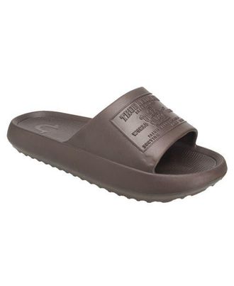 True Religion Wayne Logo Single Slide in Chocolate at Nordstrom, Size 11