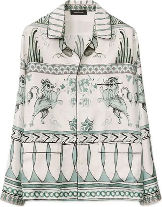 Fabiana Filippi Camicia con stampa grafica - Bianco