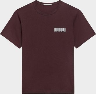Helmut Lang Mens Ski Schedule Cotton T-Shirt
