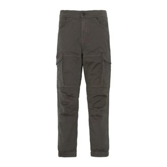 Schott NYC Tapered Broeken - Heren - Slim Fit Broeken - Grijs - W28 - Katoen - Broeken