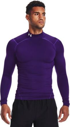 Under Armour Mens CG Armour Comp Mock - White/Purple Size 3XL
